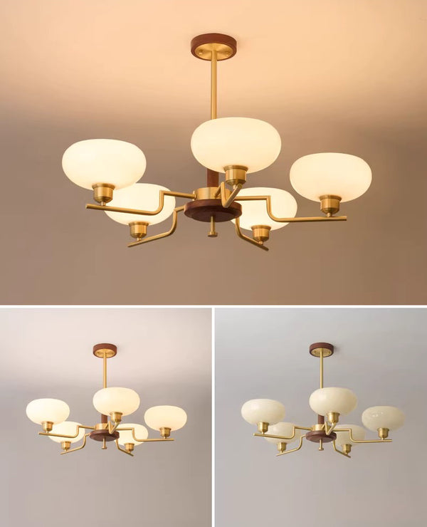 Wohnzimmer-Kronleuchter im mittelalterlichen Stil aus Kupfer