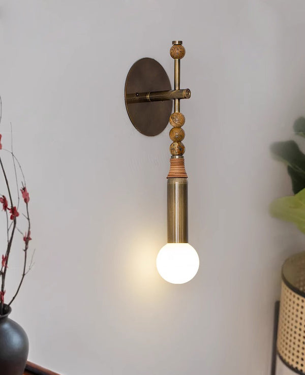 Natural marble wall lamp