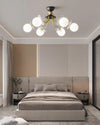 French cream style full copper living room and bedroom ceiling lamp