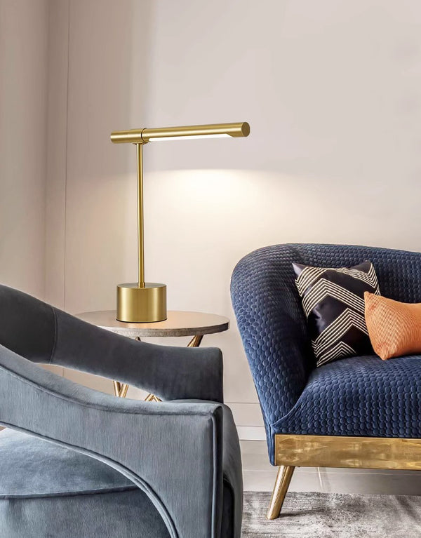 Creative personality wood grain bedside desk lamp