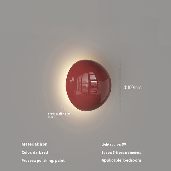 Cremefarbene Wandlampe fürs Schlafzimmer