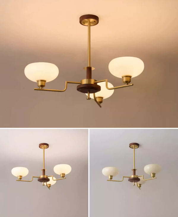 Wohnzimmer-Kronleuchter im mittelalterlichen Stil aus Kupfer