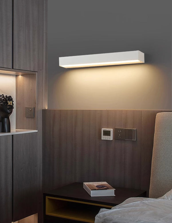 Nordic creative long strip LED outdoor wall light
