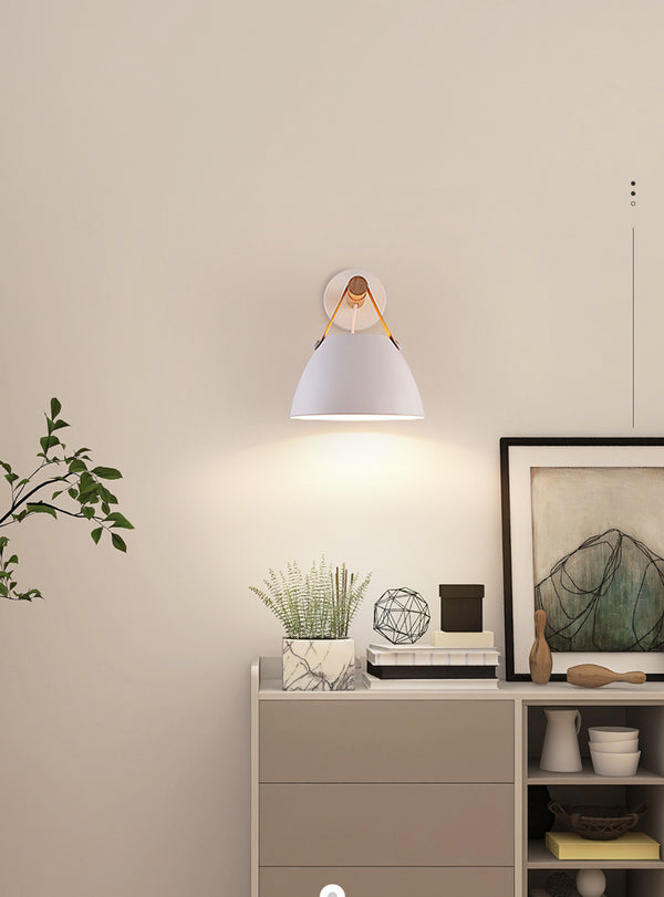 Lampe murale simple de chevet de chambre à coucher