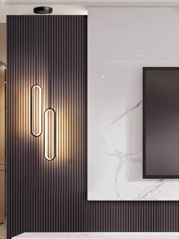 Minimalist LED bedroom bedside living room background wall Pendant light