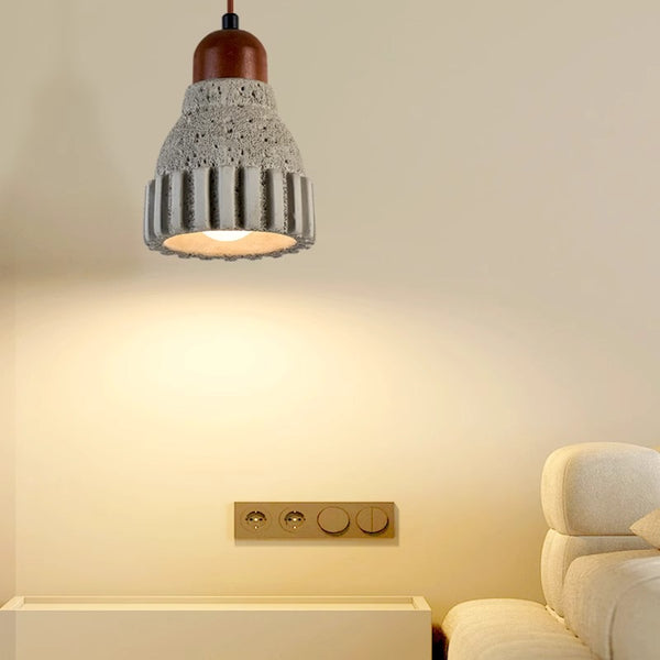 Lustre de restaurant de chevet de chambre à coucher de style wabi-sabi