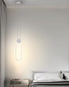 Minimalist LED Line Bedroom Bedside Chandelier