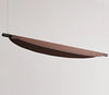 Lustre de salle à manger rétro créatif et personnalisé en forme de feuille