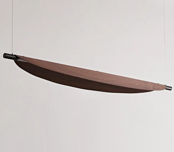 Lustre de salle à manger rétro créatif et personnalisé en forme de feuille