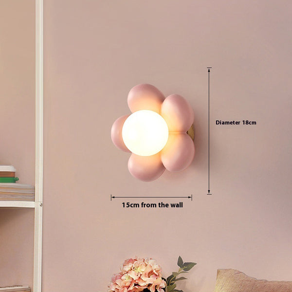 Applique murale à fleurs