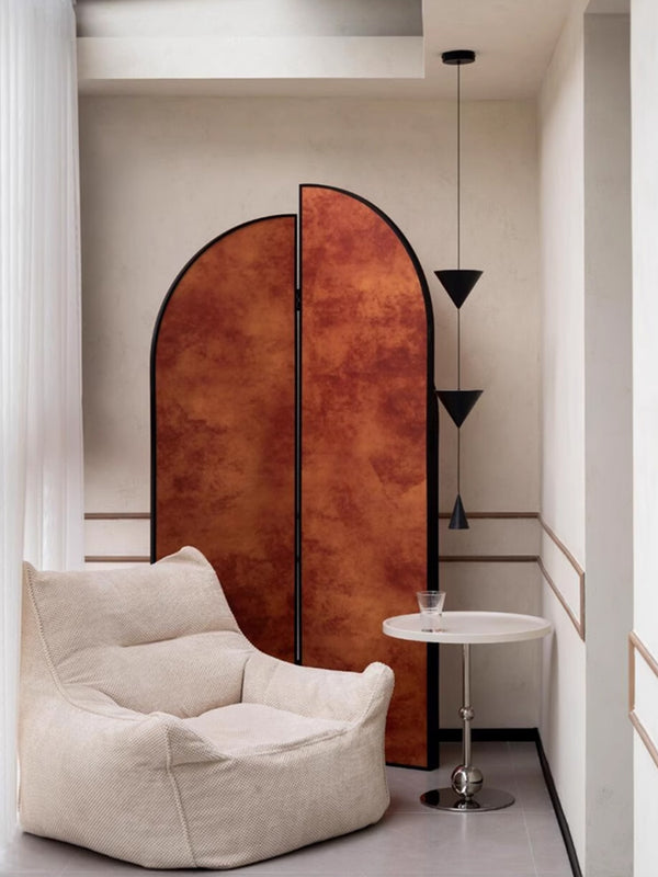 Minimalist conical bedroom bedside background wall chandelier