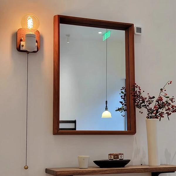 Applique murale de chevet rétro en céramique pour couloir