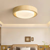Medieval style wood grain glass bedroom ceiling lamp