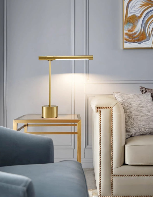 Creative personality wood grain bedside desk lamp