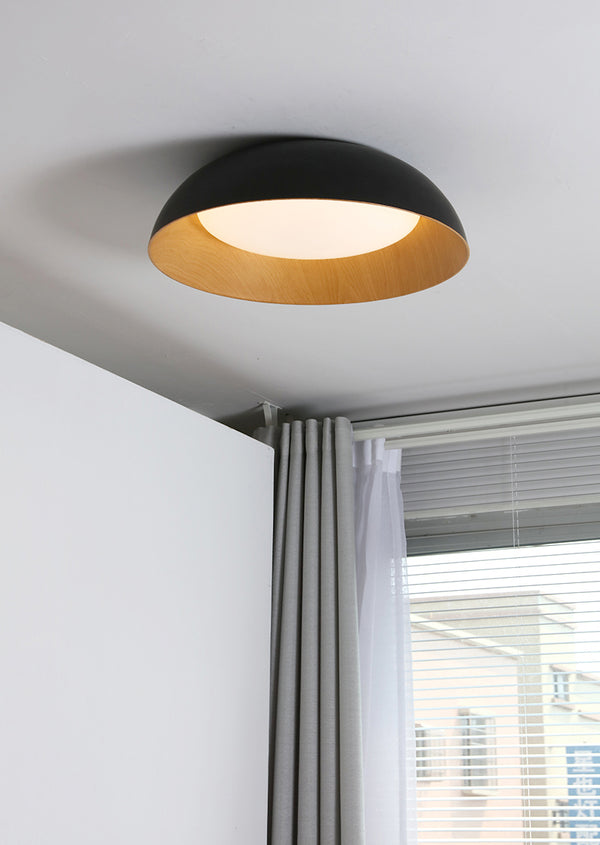 Nordische kreative Deckenlampe mit Holzmaserung