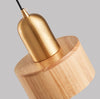 Solid wood all-copper small chandelier