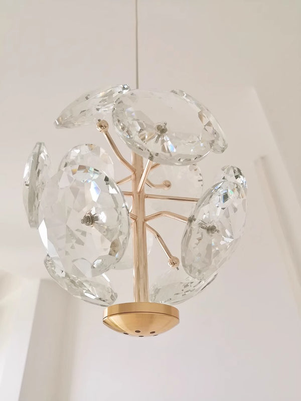 Nordic light luxury crystal bedroom bedside small chandelier