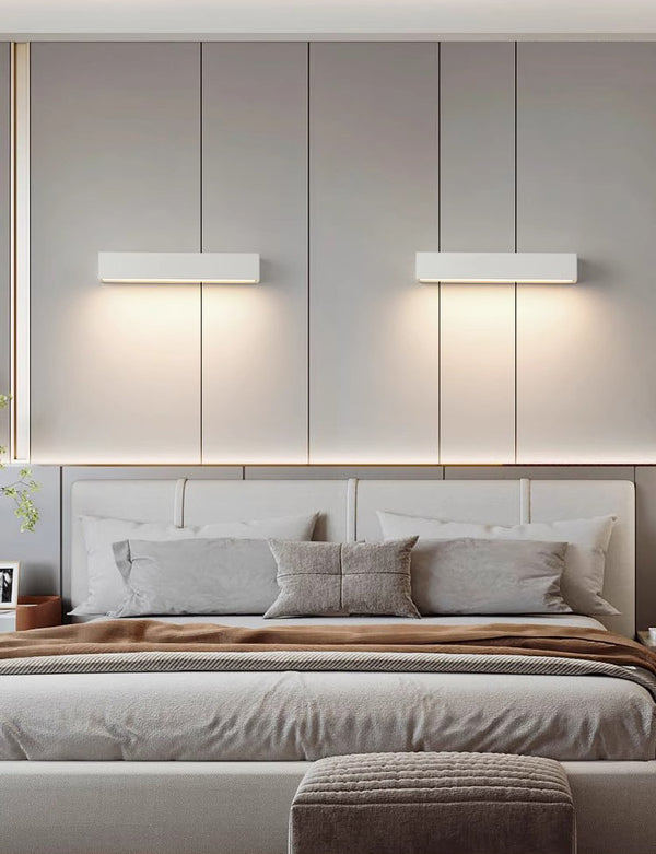 Nordic creative long strip LED outdoor wall light
