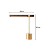 Creative personality wood grain bedside desk lamp