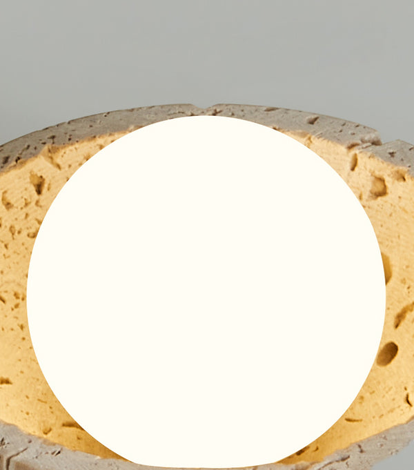 Plafonnier d'allée en travertin jaune