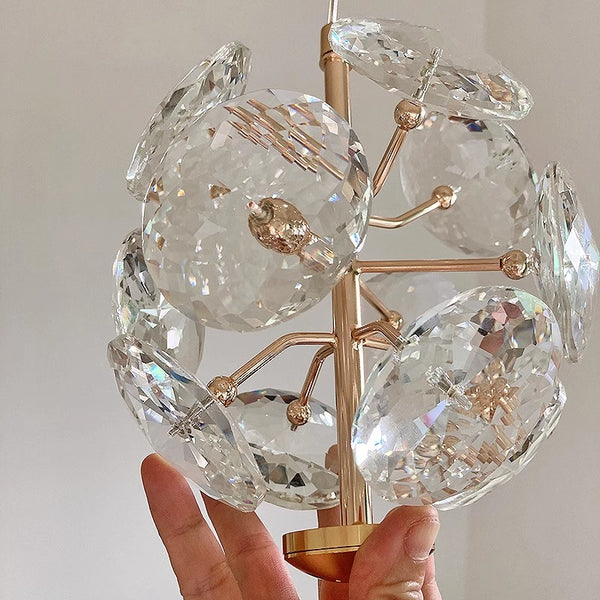 Nordic light luxury crystal bedroom bedside small chandelier