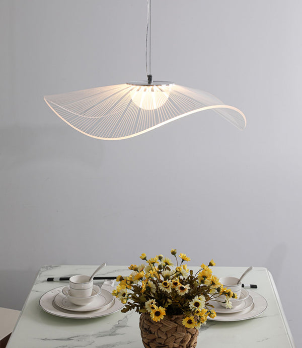 Designer personalisierte kreative Lotusblatt Strohhut Kronleuchter