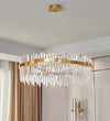 French light luxury LED living room crystal chandelier