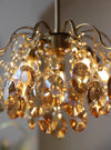 French retro glass chandelier