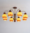 Lustre aux fruits dorés de style crème