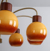 Lustre aux fruits dorés de style crème