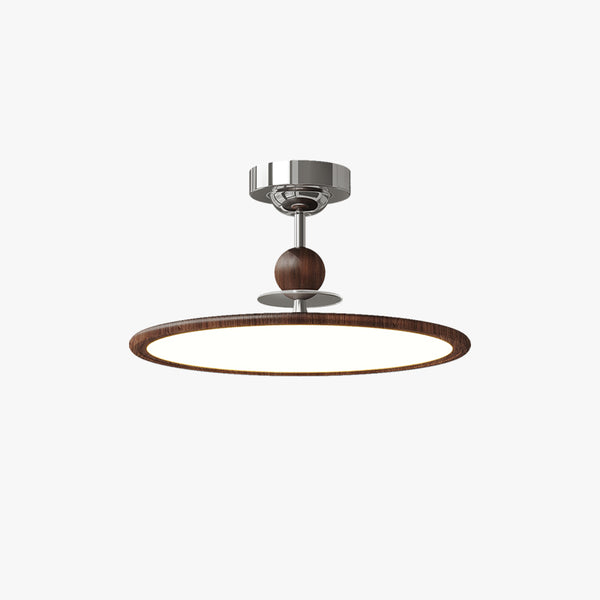 Plafonnier de style médiéval couleur noyer