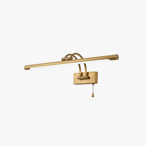 All-copper foldable LED mirror wall lamp