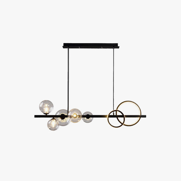 Long Magic Bean Glass Dining Chandelier