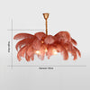 Creative personality all-copper ostrich feather chandelier