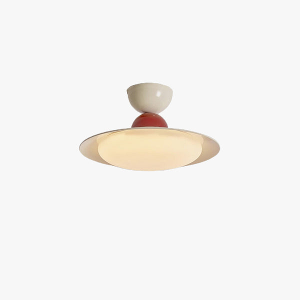 Plafonnier LED rond de style crème