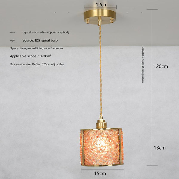 Vintage crystal bedroom bedside chandelier