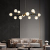 Lustre de luxe moderne entièrement en cuivre