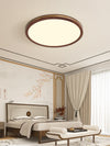LED-Deckenleuchte aus Walnussholz