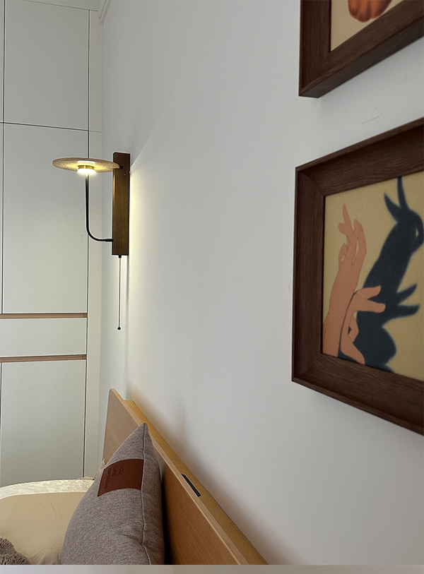 Japanese style retro bedside wall lamp