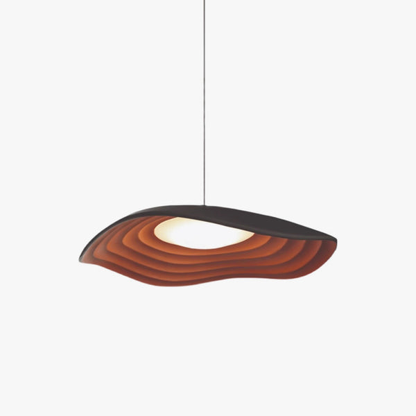 Lampe à suspension de salle à manger en forme de feuille de lotus de style Wabi-sabi