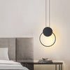 Minimalist LED Line Bedroom Bedside Chandelier