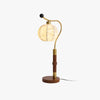 Lampe de table d'étude de chambre à coucher en tissu rétro français