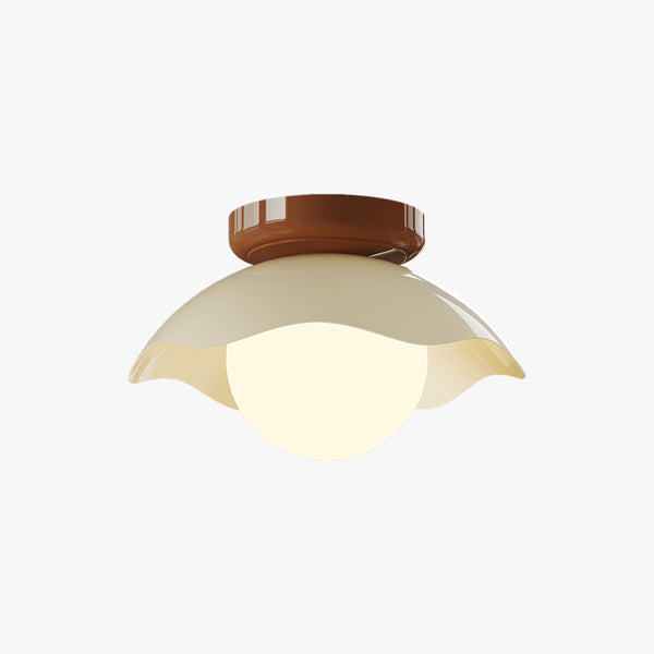 Cream style creative flower aisle ceiling lamp