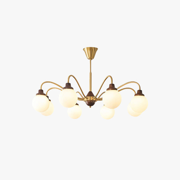 Retro cream style magic bean living room chandelier