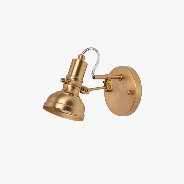 Nordic brass bedroom study background wall lamp