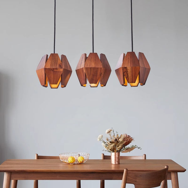 Creative solid wood chandelier