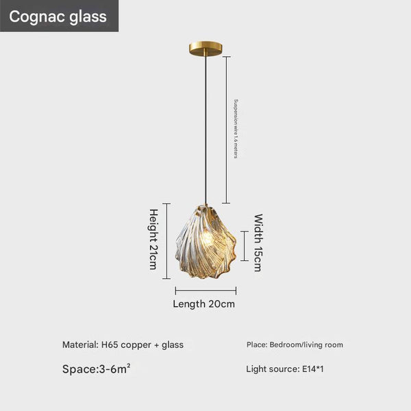 Muschelglas-Kronleuchter