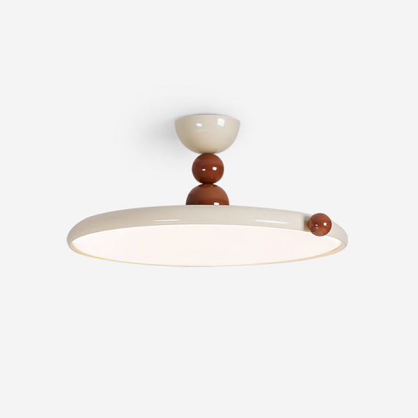 Cream style flying saucer bedroom ceiling lamp