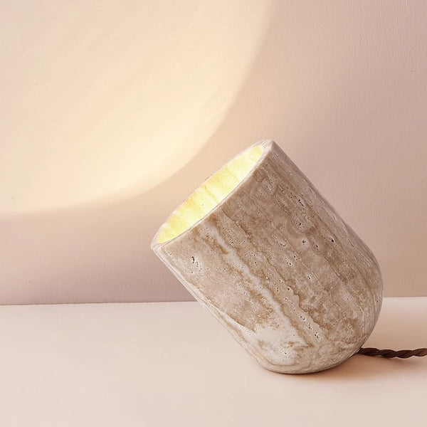Wabi-sabi style bedroom bedside table lamp