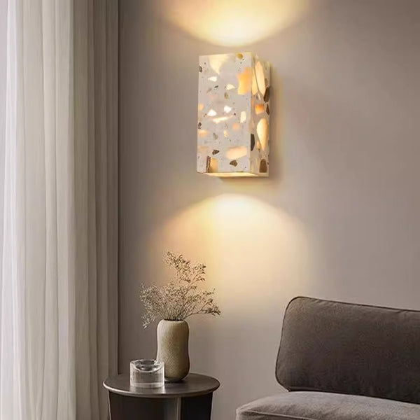Japanese style wabi-sabi bedroom wall lamp